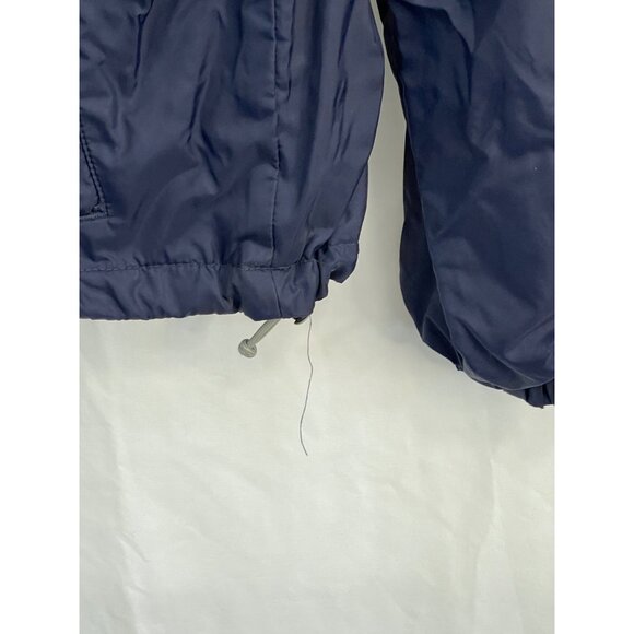 Sessions rain jacket blue black lining zip front hood elastic cuffed READ - Picture 5 of 10